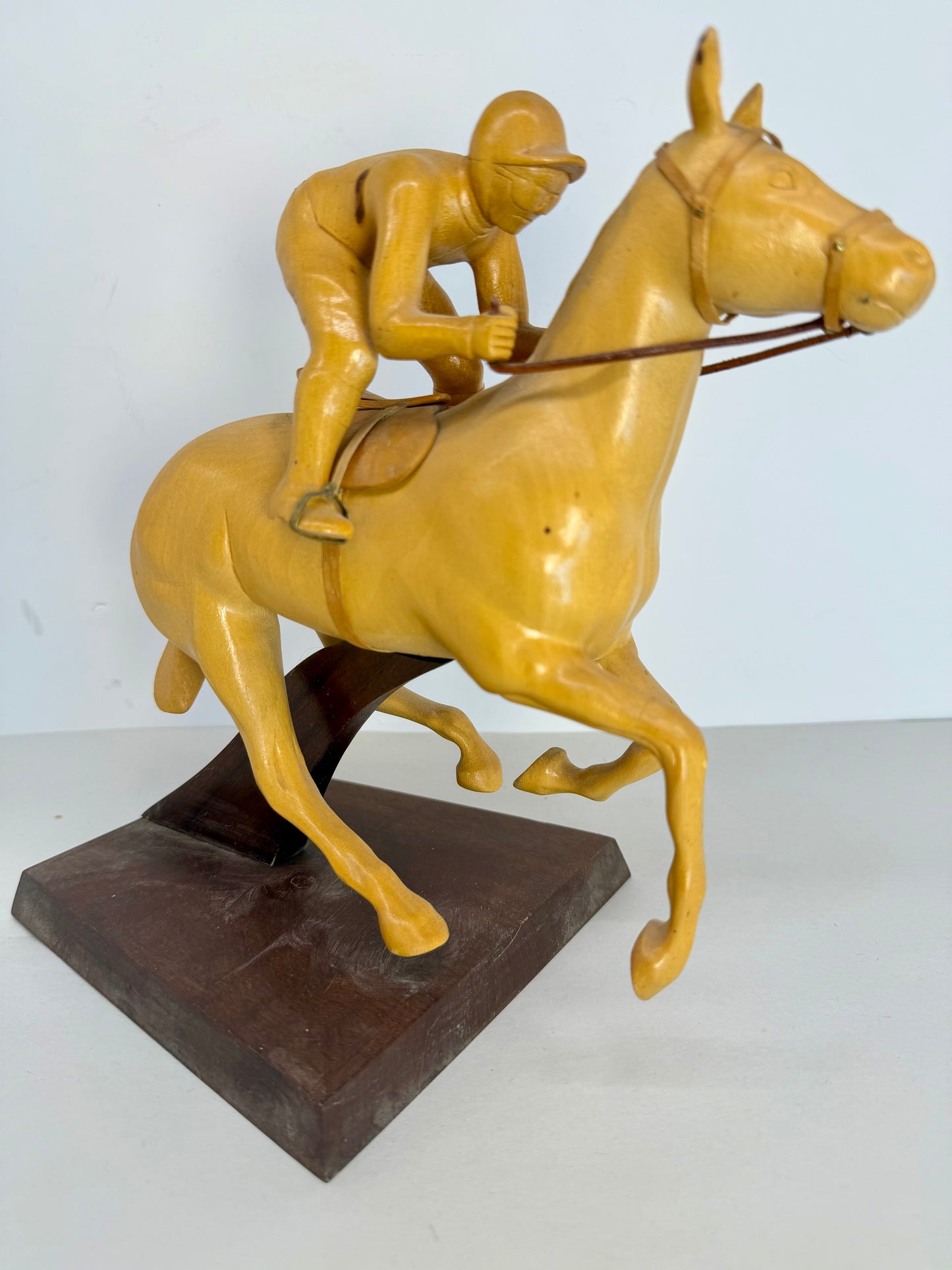 Wood Hand-Jockey on Racehorse
