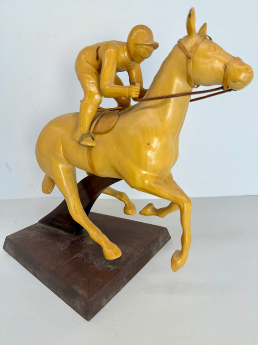 Wood Hand-Jockey on Racehorse
