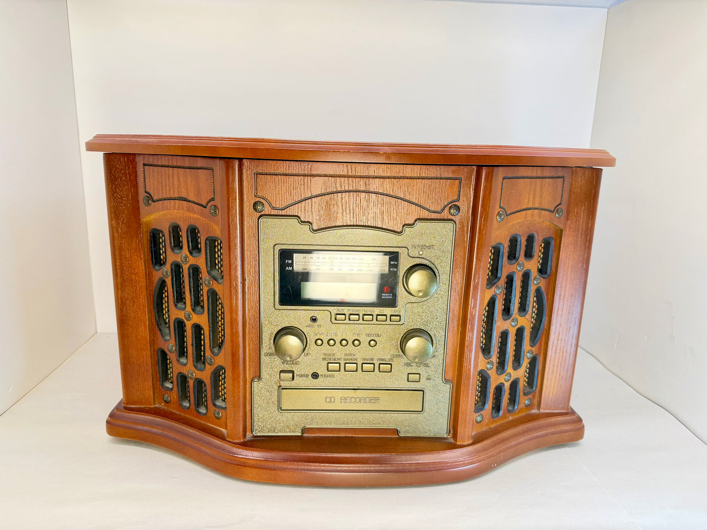Wooden Music Center Record, CD, Cassette, Radio