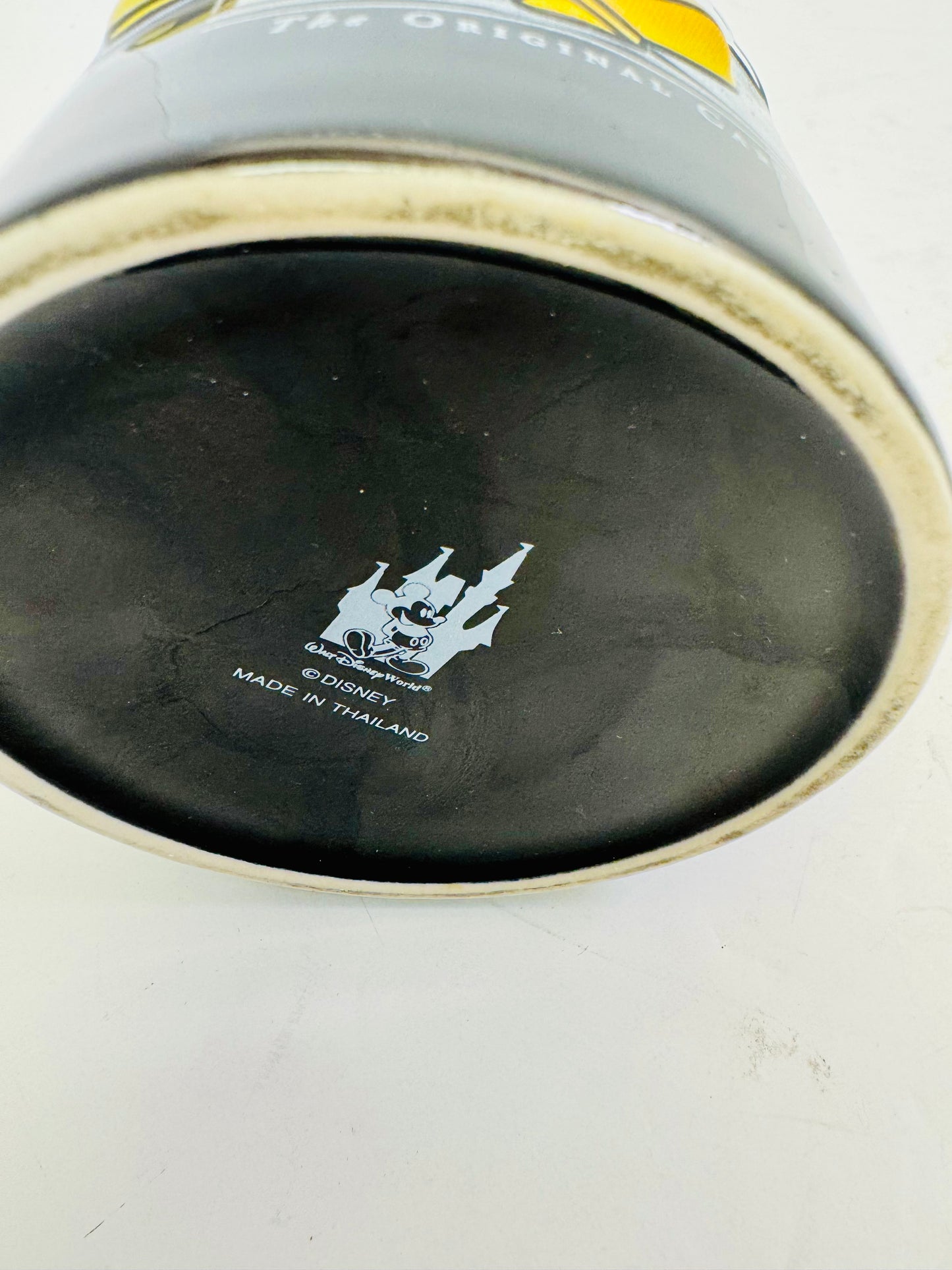 Disney Mickey Mouse The Original Cartoon Mouse 16oz Black Coffee Mug Preowned