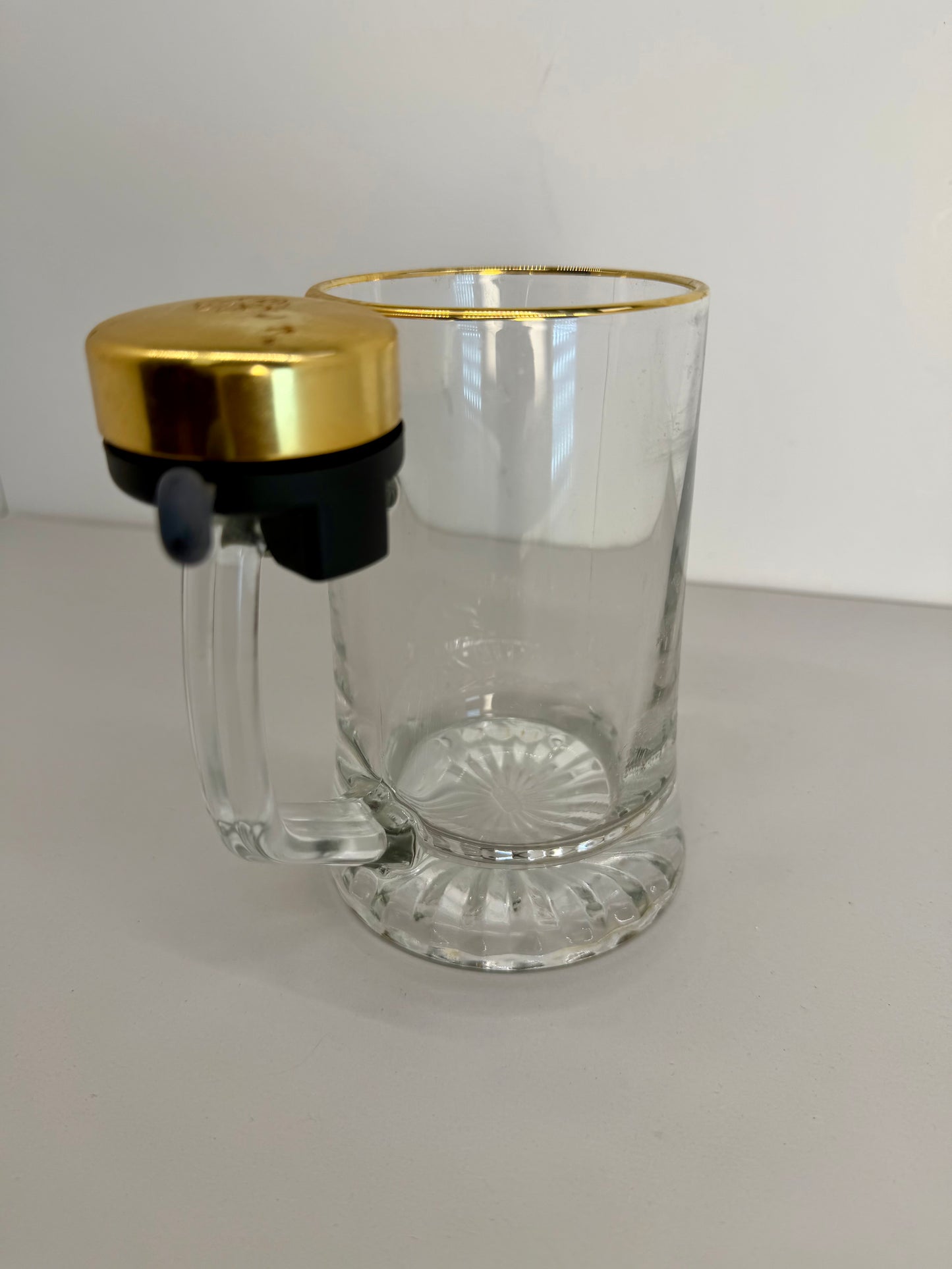 Shamrock Beer Stein with Bell Ringer