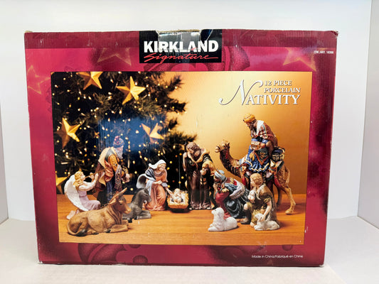 Kirkland 12 Piece Porcelain Nativity Set