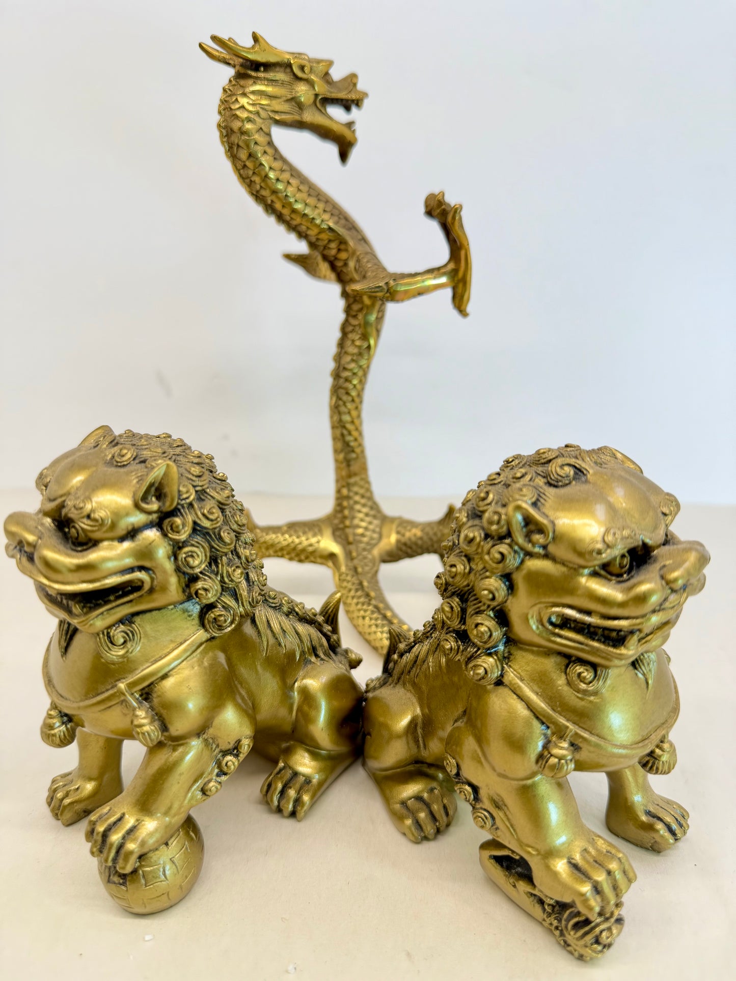 Chinese Handmade Brass Dragon