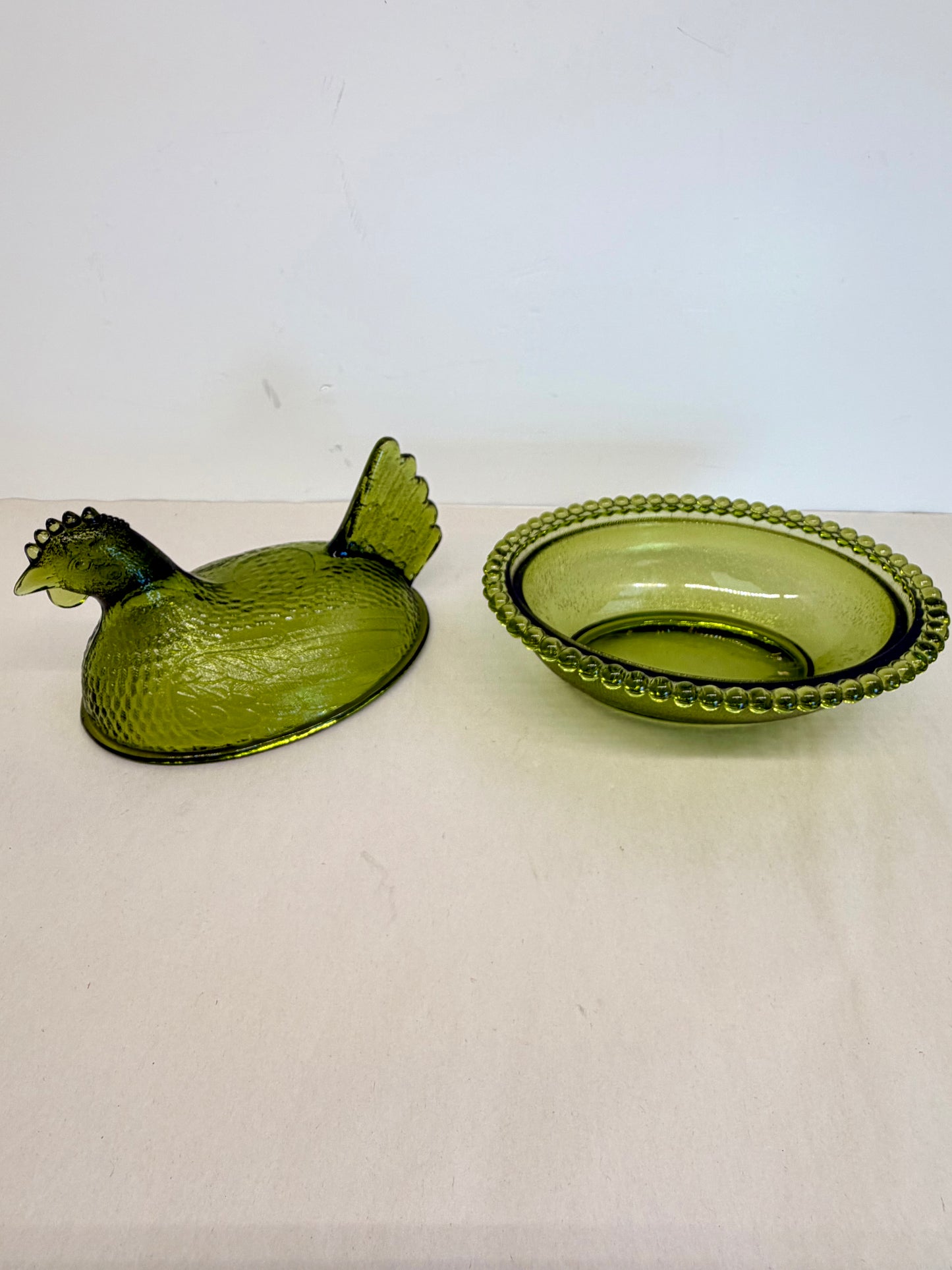 Indiana Glass Hen on Nest
