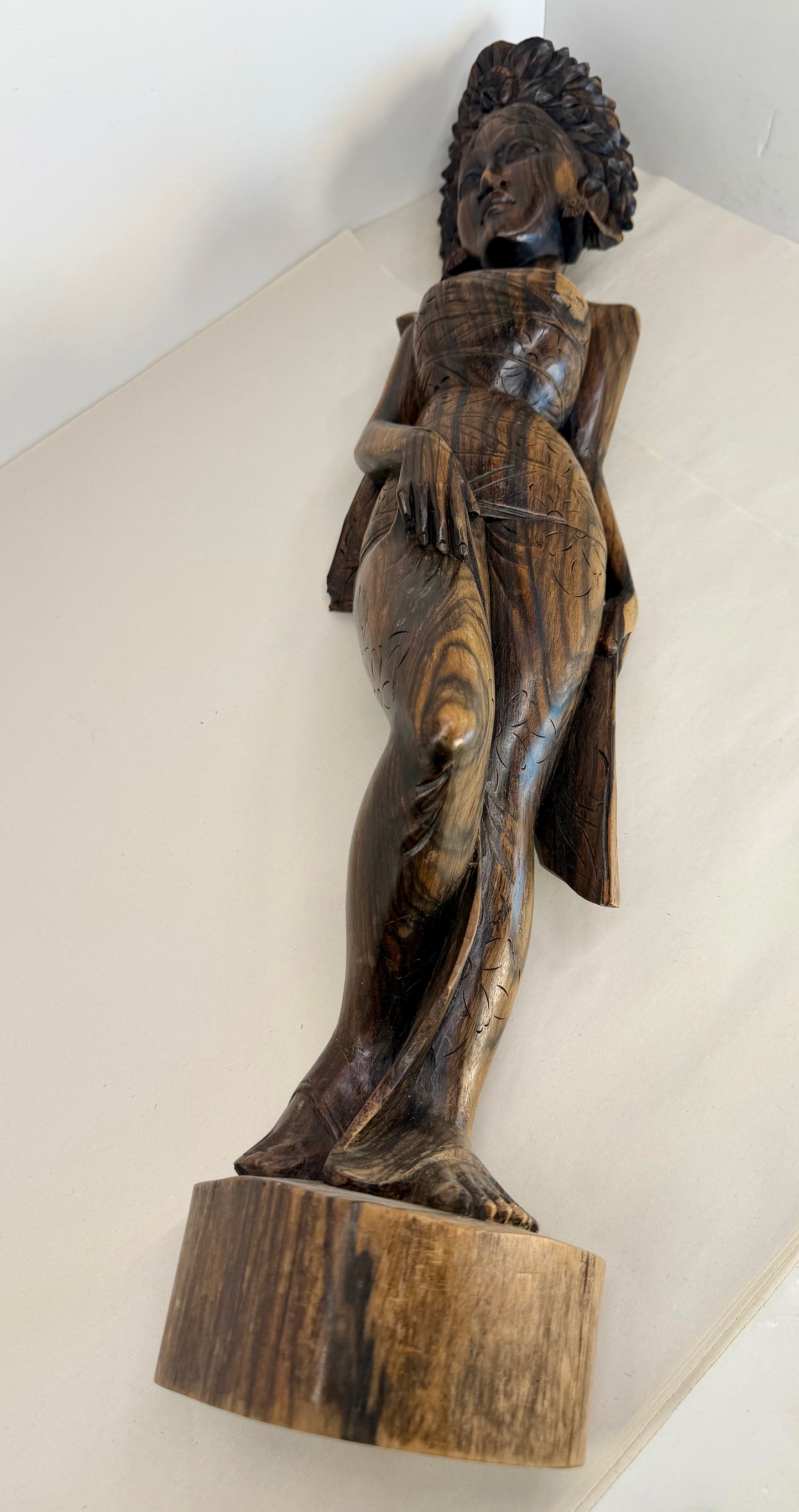Hand Carved Balinese Female Figure