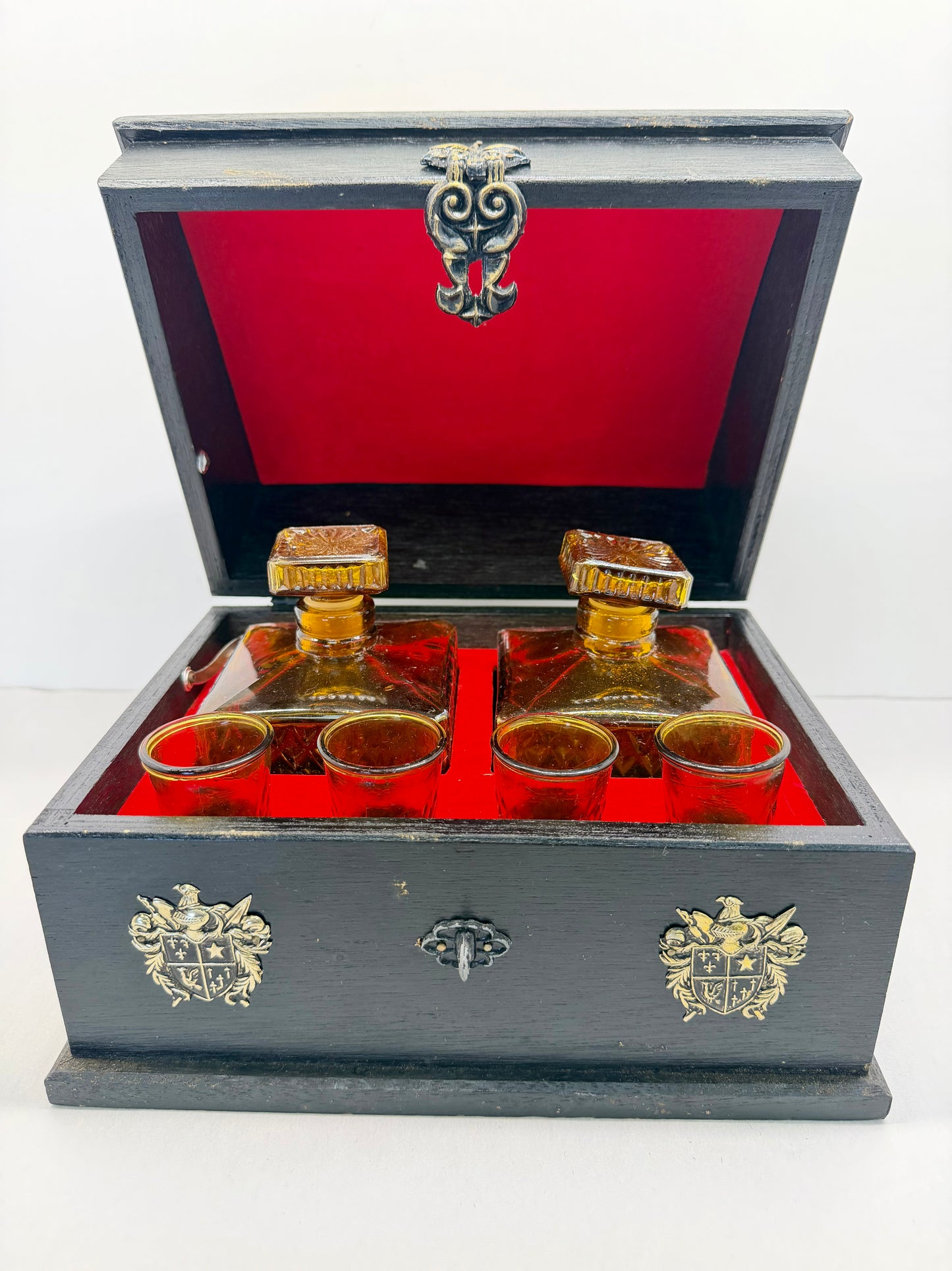 Wood Treasure Chest Whiskey Shot