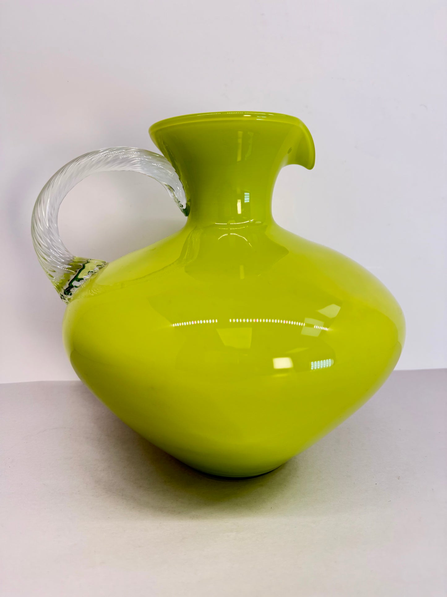 Empoli Murano Art Glass Pitcher