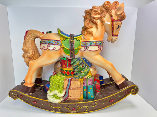Vintage Christmas Rocking Horse Decoration