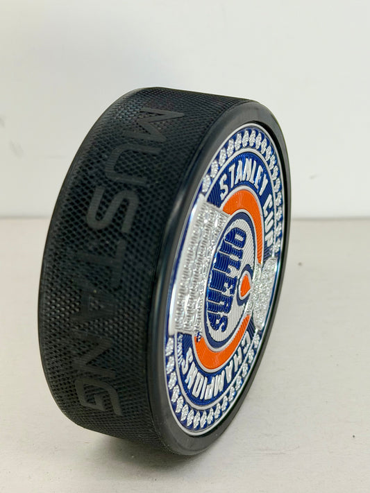 Edmonton Oilers Puck 5TIME CHAMPS