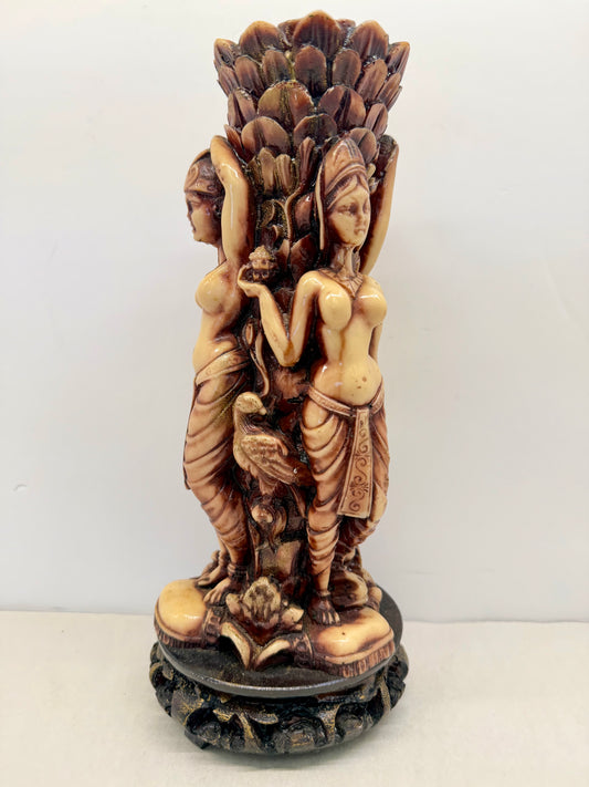 Flower Vase Handmade Figurine Statue