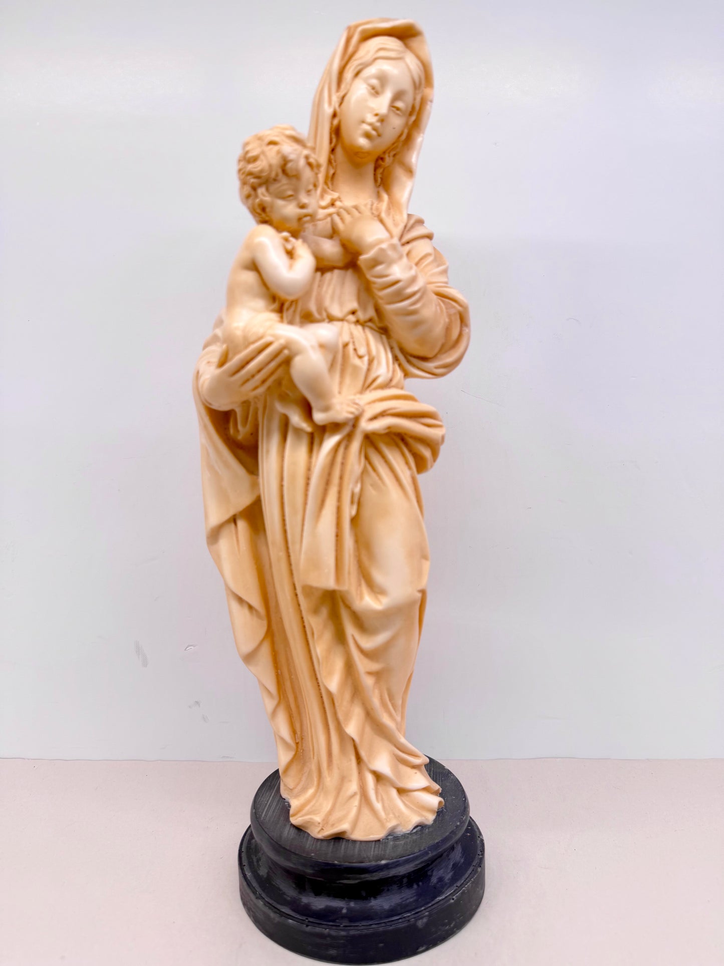 A. Santini Italy Madonna & Child Sculpture