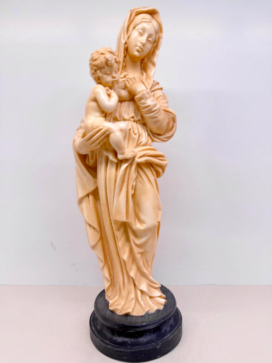 A. Santini Italy Madonna & Child Sculpture