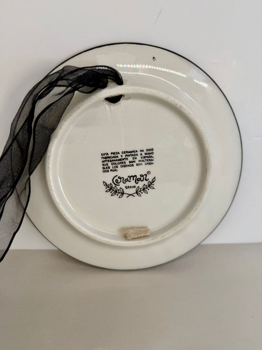 Joan Miro Style Ceramic Wall Plate