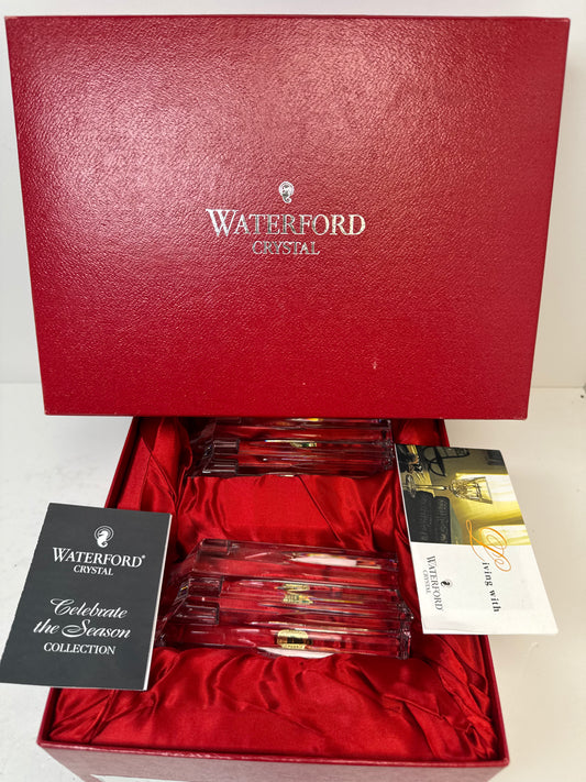 BOXED WATERFORD CRYSTAL STAR VOTIVE CANDLE HOLDER