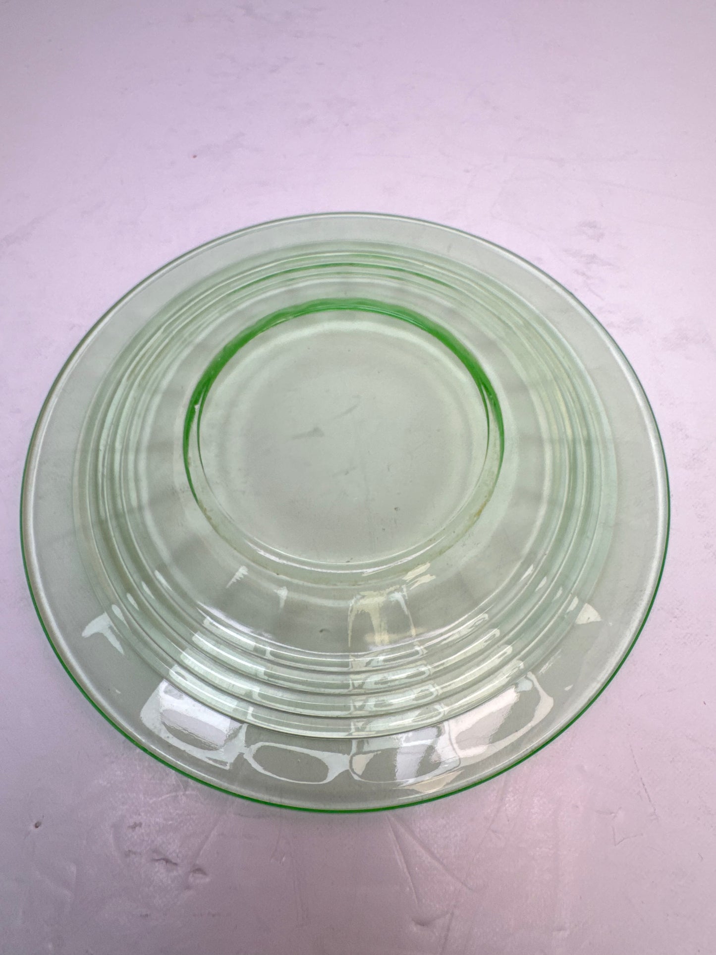 Vintage - Hocking Glass Co. "Circle, Green" (5)