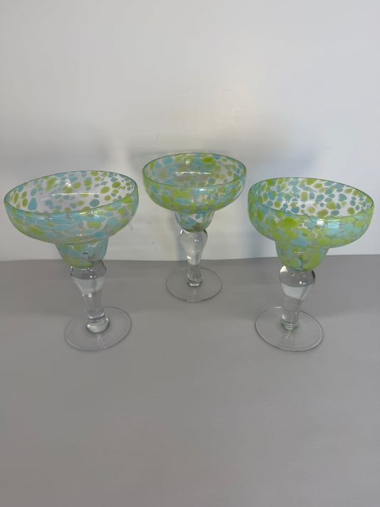 Hand Painted Margarita Glasses