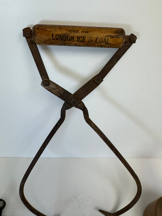 Antique Vintage Ice Block Tongs