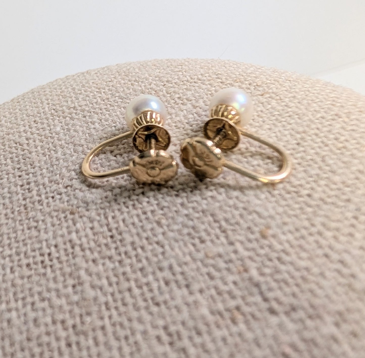 14k pearl earrings