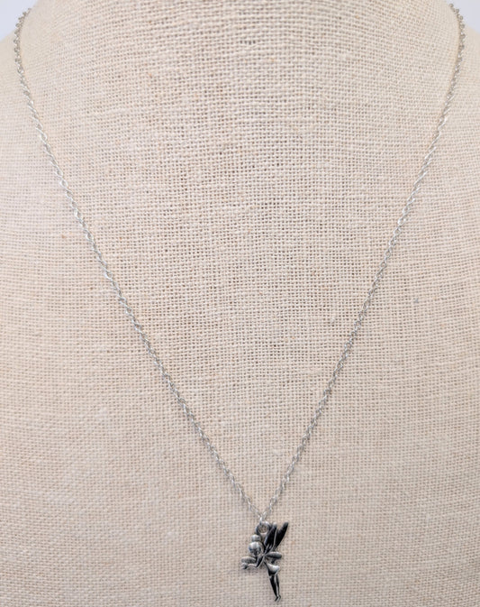 Silver Tinkerbell necklace