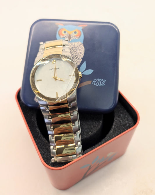Brand new men's vintage Fossil watch with box