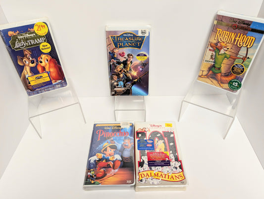Five Disney VHS
