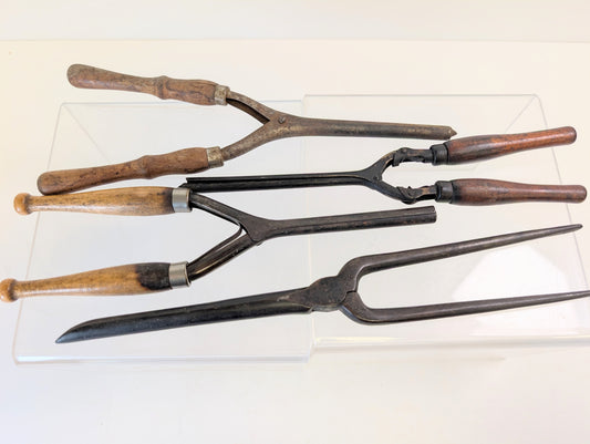 Antique 1900 to 1930s hair tools