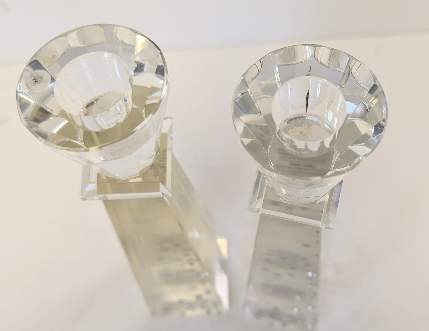 Pair of Crystal candle holders