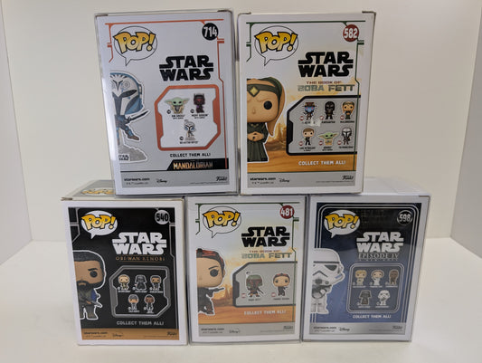 Box Star wars Funko Pop set five piece