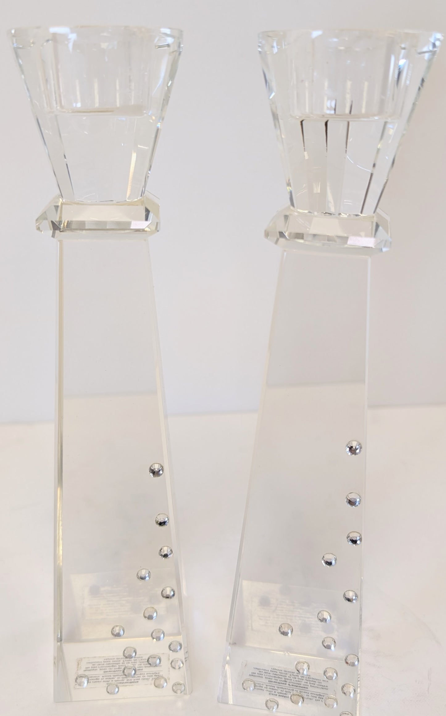 Pair of Crystal candle holders