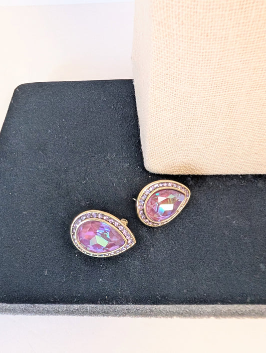 Heidi Daus Crystal Necklace Pierced Earrings Set