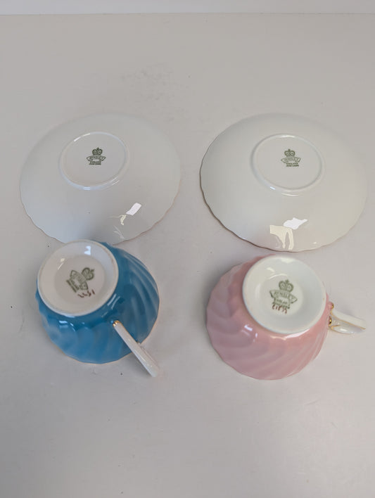 Vintage Ainsley Tea Cup & Saucers