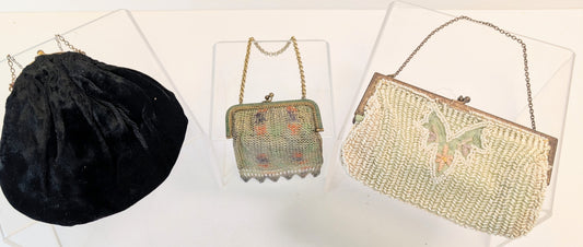 Three vintage style coin purses