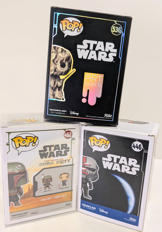 Boxed Funko Pop Star wars figurine