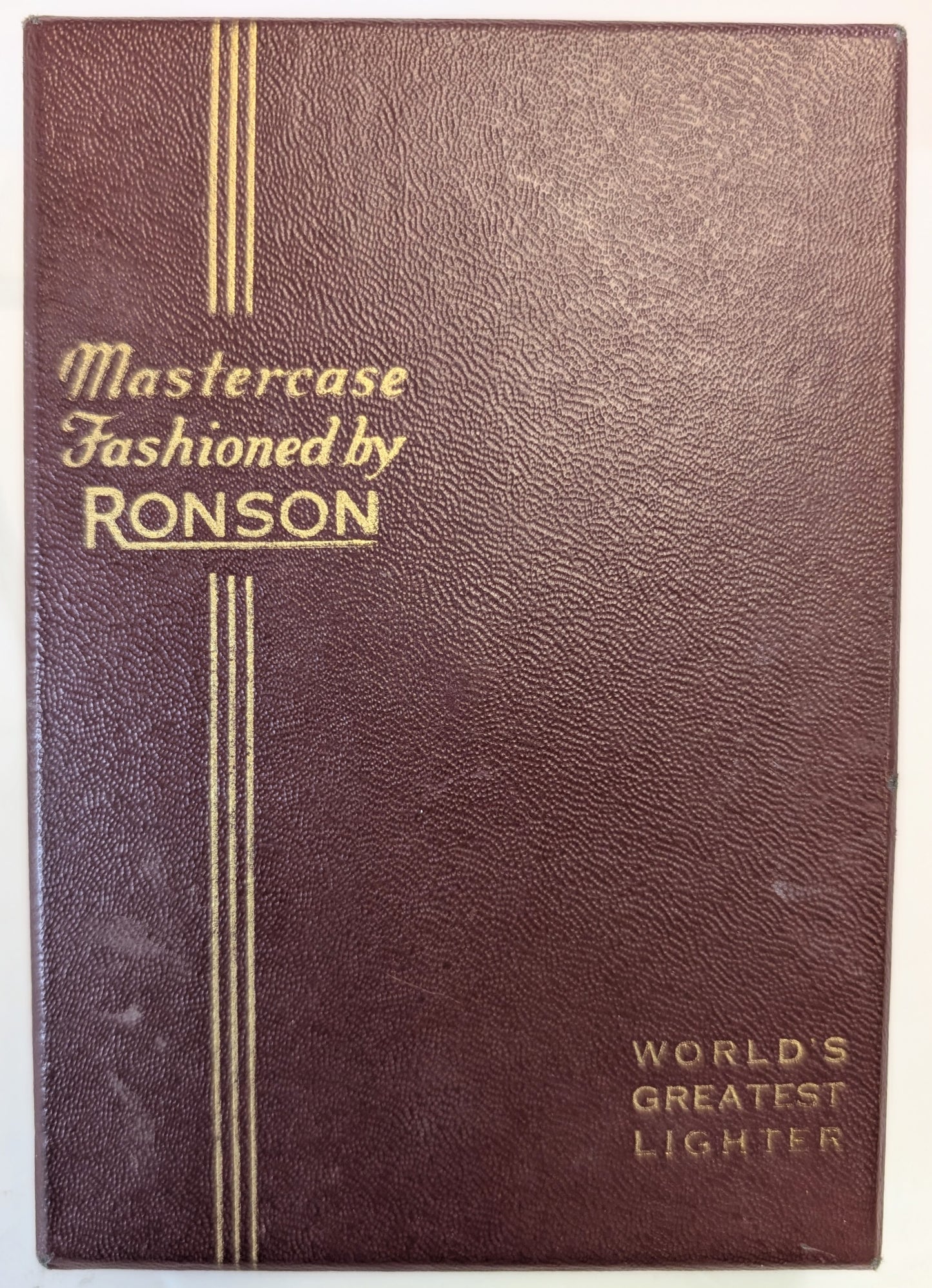 1933 Ronson Master Case enamel silver toned cigarette case and lighter