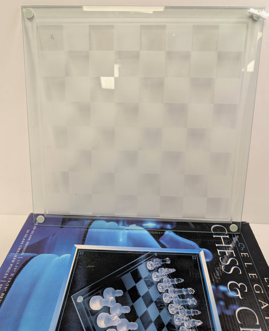 Traditional frosted chess/ checkered board set